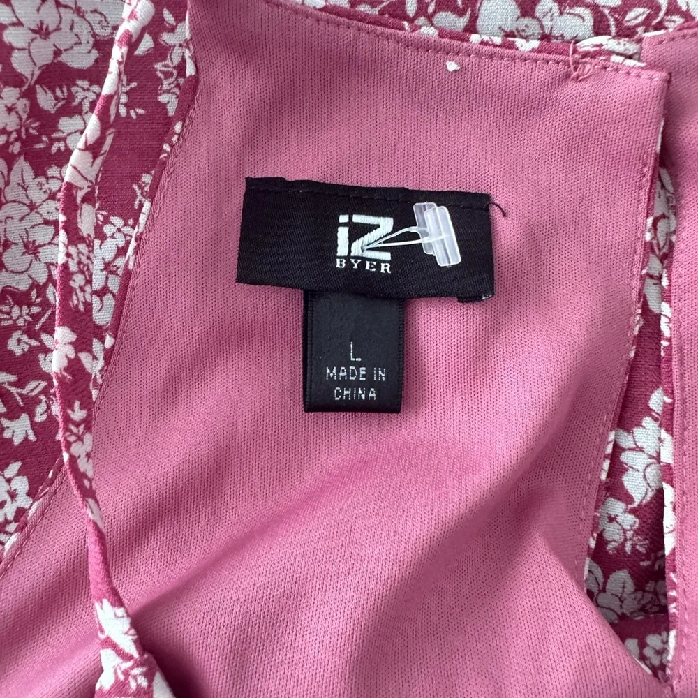 Iz Byer Pink and White Floral Dress - Picture 4 of 5
